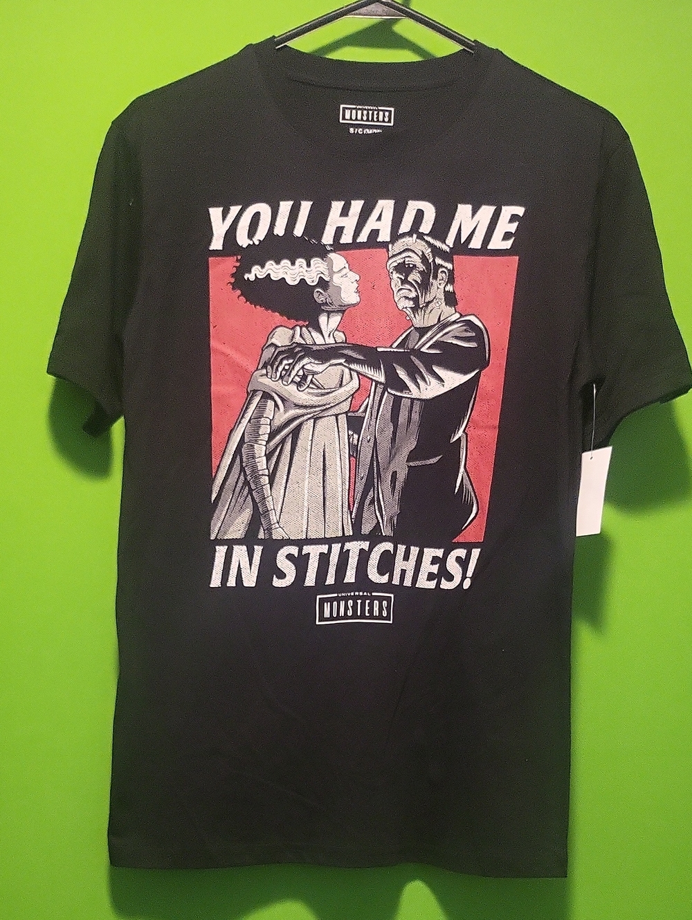 'You Had Me in Stitches' Black Graphic Tee